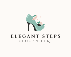 Fashion Stiletto Shoe logo design