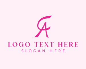 Blog - Fashion Letter CA Monogram logo design