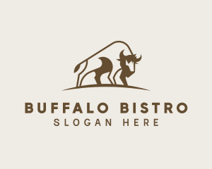 Wild Animal Buffalo logo design