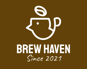 Coffee House - Coffee Bean Head logo design