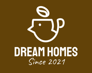 Coffee Cup - Coffee Bean Head logo design