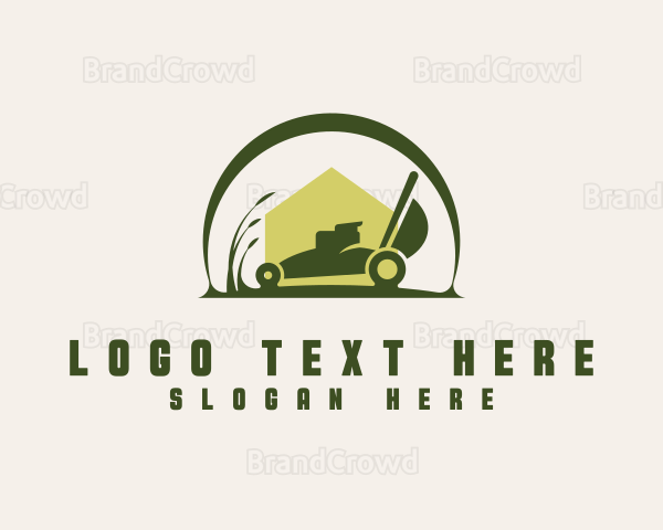 Lawn Mower Landscape Logo