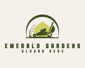 Lawn Mower Landscape logo design