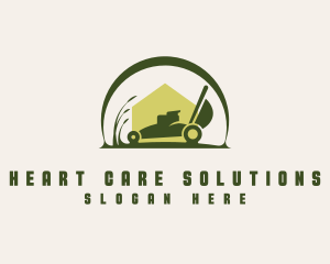 Lawn Mower Landscape logo design