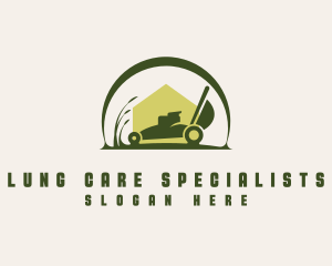 Lawn Mower Landscape logo design