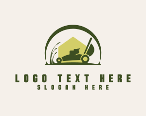 Gardening - Lawn Mower Landscape logo design