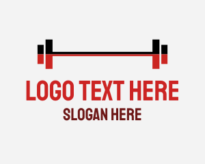  Gym Weights Fitness Logo