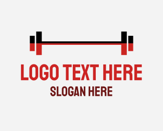  Gym Weights Fitness Logo