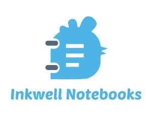 Notebook - Blue Chicken Notebook logo design