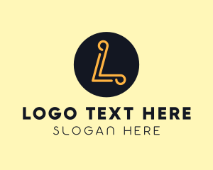 Letter Dn - Modern Elegant Letter L logo design