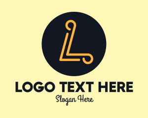 Quality - Golden Elegant Letter L logo design