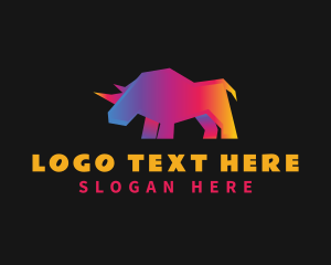 Rhinoceros Startup Brand Logo