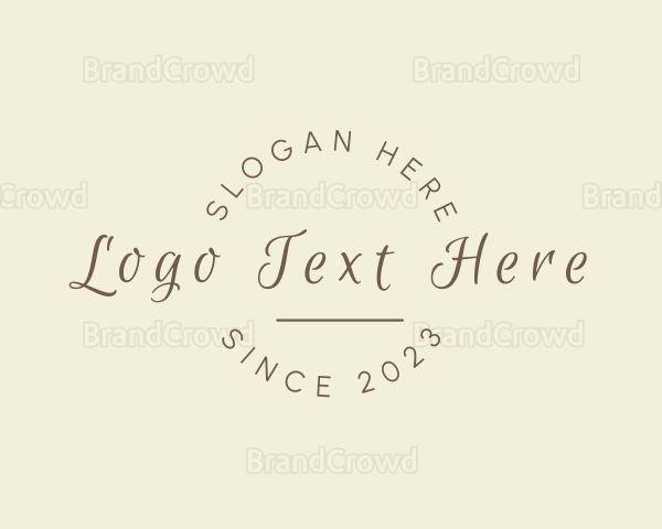 Elegant Script Brand Logo