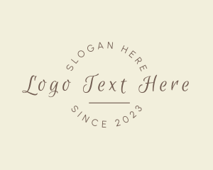 Crafting - Elegant Script Brand logo design