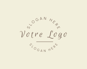 Elegant Script Brand Logo