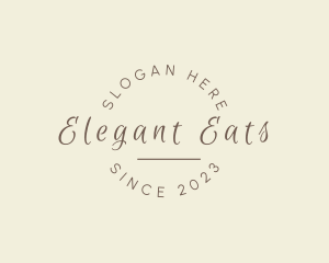 Elegant Script Brand logo design