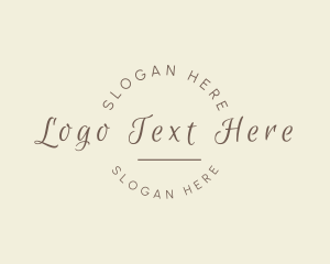 Elegant Script Brand Logo