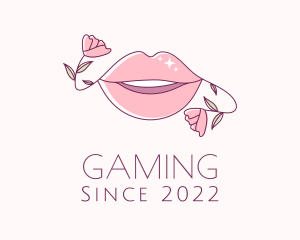 Floral Beauty Lips logo design