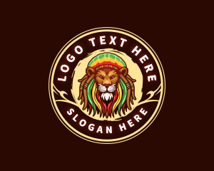 Dreadlocks  Reggae Lion Logo