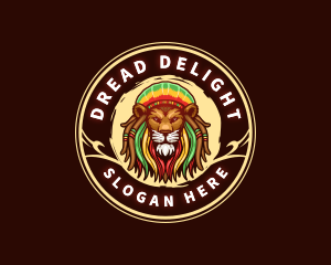 Dreadlocks - Dreadlocks  Reggae Lion logo design