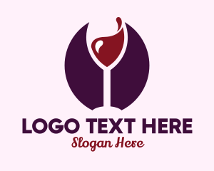 Bar - Wine Glass Bar logo design
