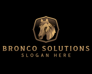 Bronco - Luxury Equestrian Horse logo design