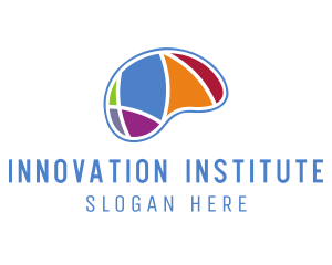 Institute - Colorful Brain Psychology logo design