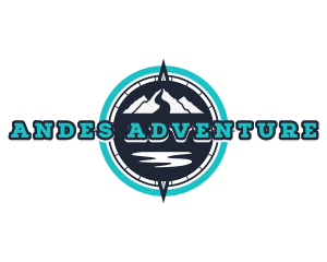 Mountain Compass Adventurer logo design