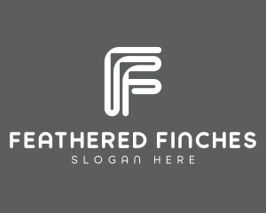 Fintech Maze Letter F logo design