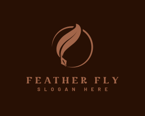 Attorney Notary Feather logo design