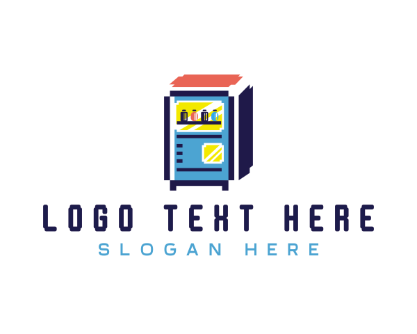 Portable - Pixel Vending Machine logo design