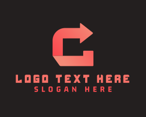 Cargo - Business Arrow Letter C logo design