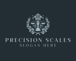 Column Justice Scale logo design