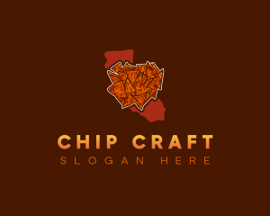 California Chips Snack logo design