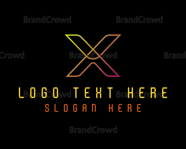 Tech Software Letter X Logo