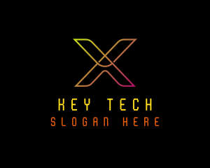 Tech Software Letter X logo design