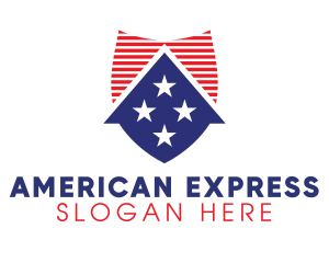 USA Shield House logo design