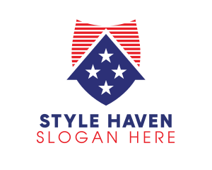 Veteran - USA Shield House logo design