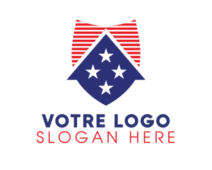 Citizen - USA Shield House logo design