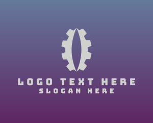 Mechanical - Reptile Eye Gear Letter I logo design