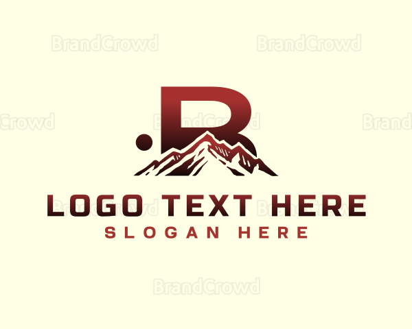 Mountain Outdoor Letter B Logo