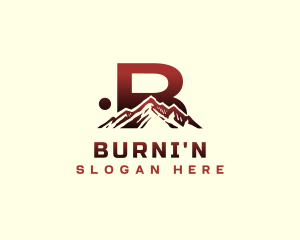 Mountain Outdoor Letter B logo design