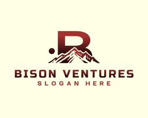 Mountain Outdoor Letter B logo design