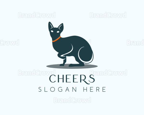 Elegant Cat Pet Logo