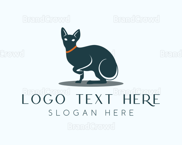 Elegant Cat Pet Logo