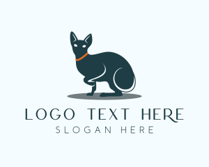 Kitty - Elegant Cat Pet logo design