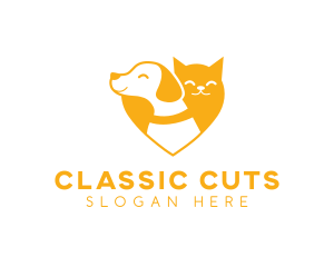 Pet Vet Heart logo design