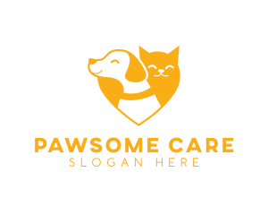 Pet Vet Heart logo design