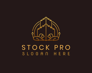 Stock - Luxury Corporate Castle Lion logo design