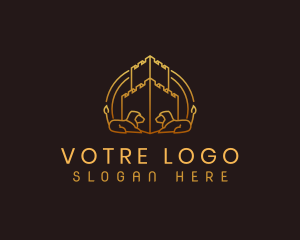 Stock - Luxury Corporate Castle Lion logo design